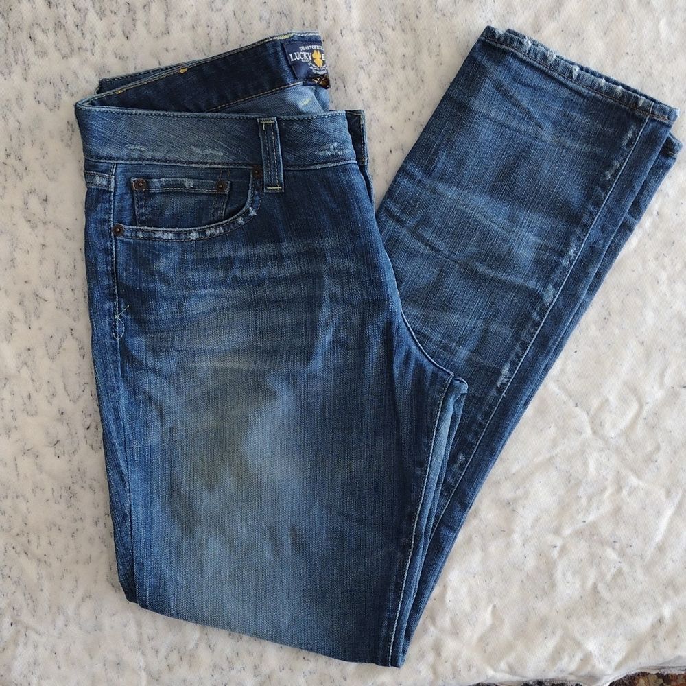 Lucky Brand Lola Skinny Distressed Light Wash